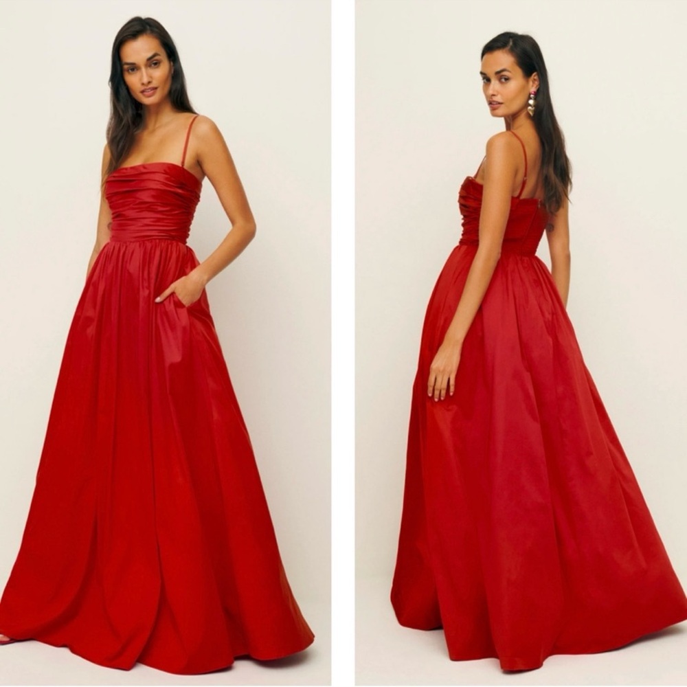 Reformation kastoria dress sun dried tomato USA fit small